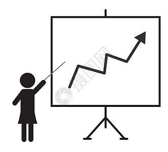 白色背景上的演示文稿图标 平面样式 培训 ico销售量教育金融木板训练办公室会议公司图表商业图片