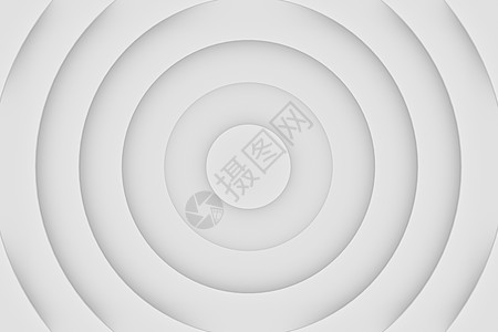 简单的白色圆圈抽象背景  3D 插图中心墙纸生长几何学涡流曲线圆形漩涡径向戒指图片