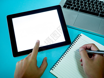 空白的屏幕平板电脑技术演讲工具阅读桌子写作药片触摸屏展示网站图片