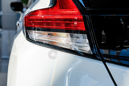 现代汽车后光的特写 外在细节 注大灯力量奢华玻璃技术镜片车辆休息服务红绿灯图片