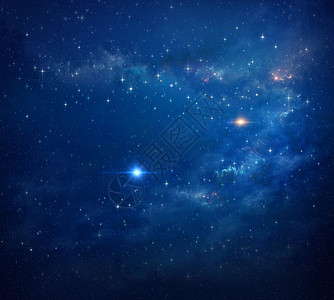 深空间背景蓝色太阳太空星系星云宇宙银河系科学勘探银河图片