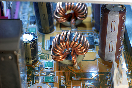 铁氧体线圈硬件电脑电气电路技术力量半导体科学冷却器母亲图片