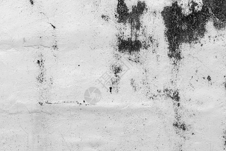 旧白色混凝土墙纹理艺术建筑学地面黑色灰色风化裂缝石头水泥图片