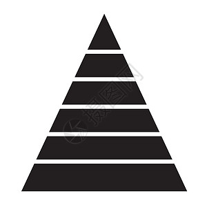 白色背景上的金字塔图表图标 金字塔图表标志 佛罗里达州图片