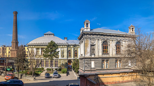 乌克兰敖德萨医科大学医学城市医院学生学校建筑物正方形教育历史性老师图片