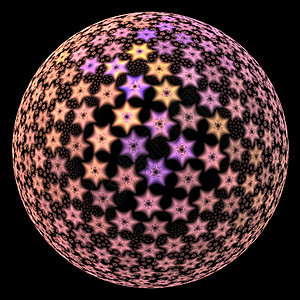 抽象分形球体背景作品几何学圆圈径向体积中心漩涡技术星星大理石背景图片