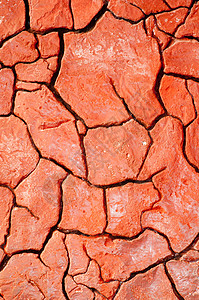 被割裂的地球全球干旱环境裂缝栖息地红色沙漠岩石土地橙子背景图片