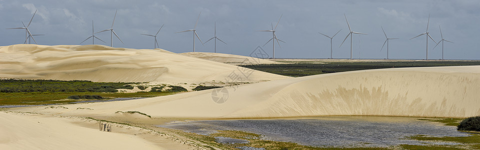 阿廷斯附近的 伦科瓦马兰汉斯沙丘上的风车 B旅行涡轮目的地旅游商业绿色活力经济风能环境图片