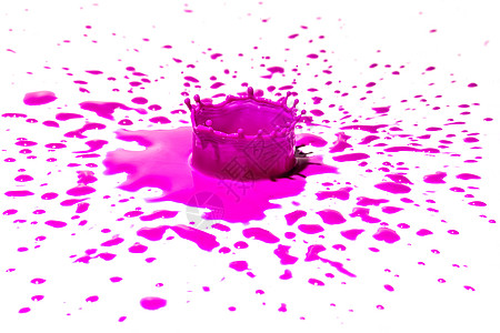 粉红色水滴的影响图片