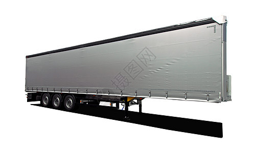 半卡车拖车工业仓库轮子货运送货贮存船运货物运输车辆图片