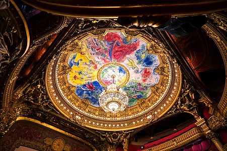 法国巴黎加尼耶宫音乐建筑风格大厅历史性游客门厅艺术歌剧院地标图片