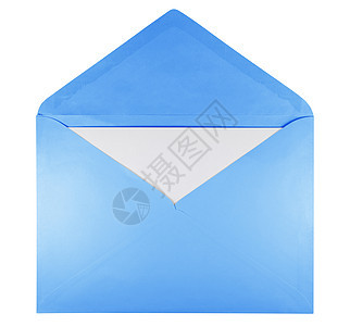 空白打开的信封淡蓝色小路写作邮票空气邮政电子邮件办公室商业服务数据图片