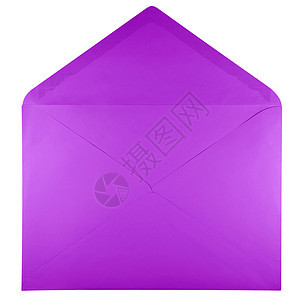 空白打开的信封viole地址送货写作卡片服务剪裁办公室商业空气紫色图片
