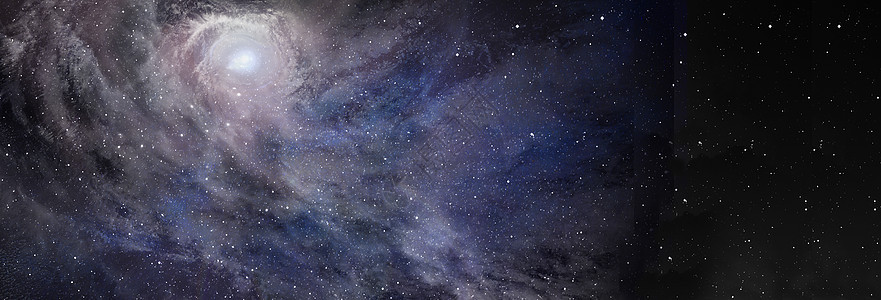 外太空中美丽的孤星星系天空星星射线月光星云空间科学横幅涡流宇宙图片