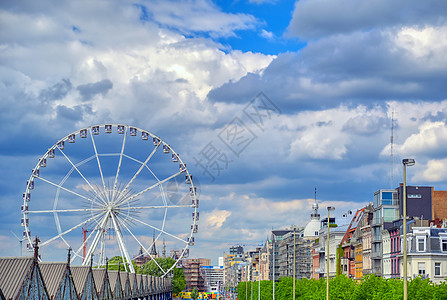 比利时安特卫普建筑建筑学旅行城市旅游地平线地标建筑物天际全景街道图片