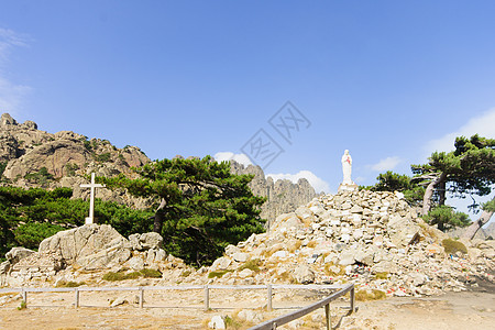 巴韦拉上校森林悬崖峡谷旅游石头天空远足风景首脑岩石图片