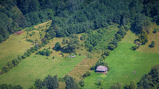 特兰西瓦尼亚 罗马尼高山景观和绿地旅游村庄风景射线公园季节森林蓝色天堂假期图片