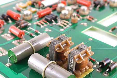 旧电子电路板方案制造业工程力量电子产品金属电气木板硬件电容器图片