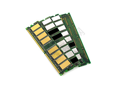 计算机记忆芯片电路母板硬件力量字节贮存技术白色内存数据图片