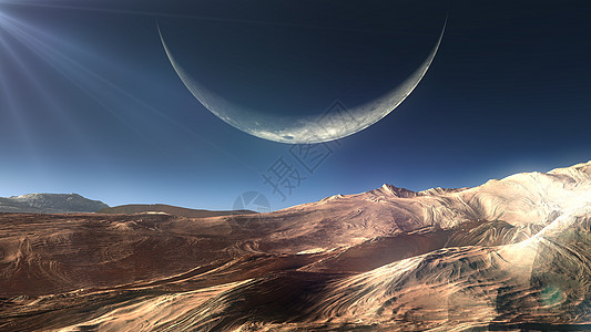 太空中的地表行星流星环境天堂世界3d气氛地球天空渲染科学图片