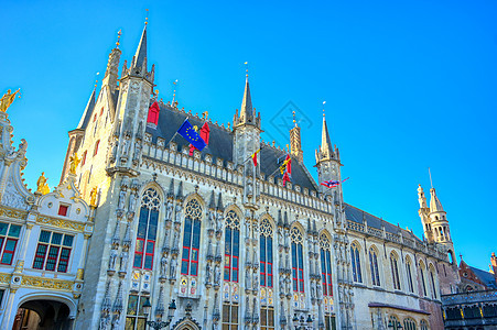 比利时市政厅布鲁日大厅经济正方形旅行建筑建筑学历史地标城市旅游图片