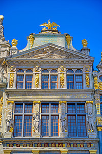 比利时布鲁塞尔大广场市场建筑学历史性历史正方形纪念碑地标景观首都城市图片