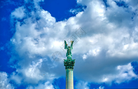 匈牙利布达佩斯千年古迹匈牙利布达佩斯历史性柱子城市首都历史地标纪念馆英雄建筑学正方形图片