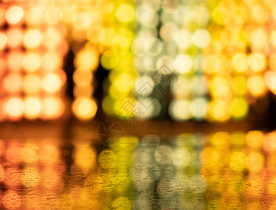 晚上从泰国兰纳灯笼发出的光的抽象散景背景 义彭节的庆祝理念旅游圆圈文化墙纸派对假期节日反射庆典传统图片