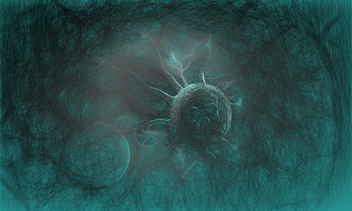 致癌细胞细胞解剖学皮肤细菌癌症绘画科学治疗疾病医疗宏观图片