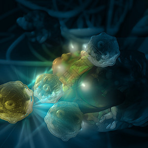 数字3d人体癌细胞数字图解胸部癌症科学医疗疾病治疗药品解剖学细胞绘画图片