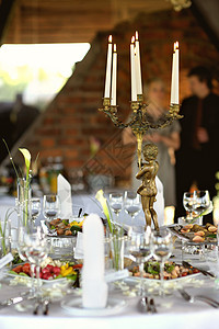 节庆聚会或晚宴的桌子婚姻宴会奢华刀具餐厅订婚餐饮盘子庆典婚礼图片