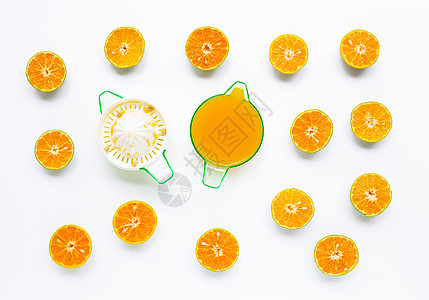 柑橘榨汁机与橙子水果在惠特热带柠檬植物团体排毒菠萝皮肤饮食果汁食物图片