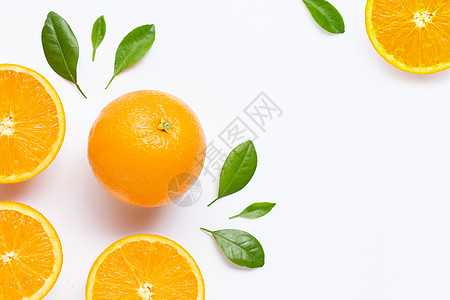 新鲜橙色柑橘仁水果 白后院隔离叶子橙子食物果汁植物团体菠萝饮食排毒甜点皮肤图片