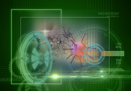 癌症生物学界面圆圈技术科学十字细胞数据插图高科技图片