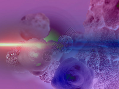 病毒和细菌纳米细胞医疗癌症插图疾病宏观微生物蓝色流感背景图片
