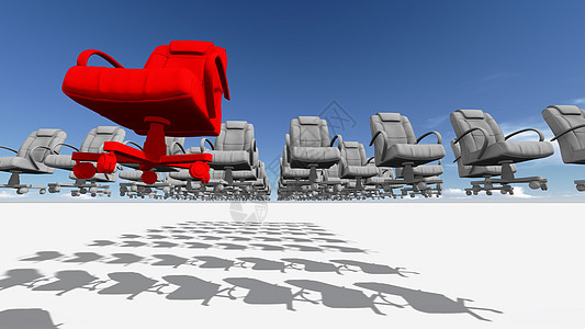 领导者领导反射椅子插图优胜者白色商业天空竞赛力量图片