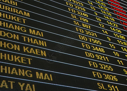 航班旅行机场业务概念机场航班信息出发到达 led 背景牌图片