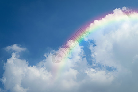 蓝天云与 rainbo太阳彩虹环境运动蓝色场景阳光云景自由气氛图片