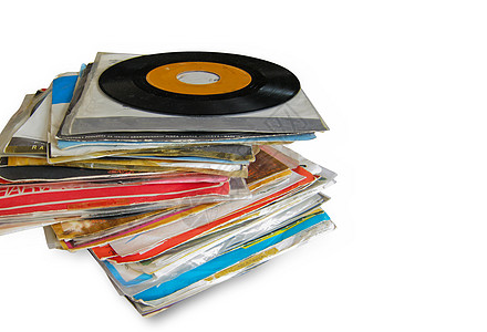 特写旧电子唱片复古转速唱歌混音图表对象古董塑料纹理风格图片