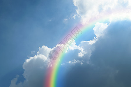 蓝天云与 rainbo墙纸蓝色活力空气云景自由彩虹运动天堂太阳图片