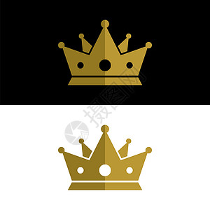 金王皇冠标志模板插画设计 矢量 EPS 10图片