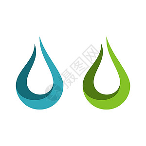 滴水装饰标志模板插图设计 矢量 EPS 10按摩风格水滴液体商业环境装饰品网站温泉互联网图片