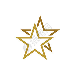 金牌星标志模板插图设计 矢量 EPS 10图片