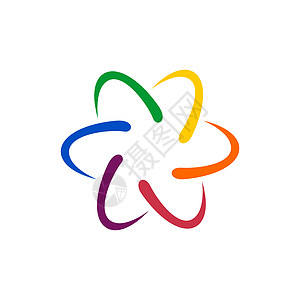 五颜六色的化学标志标志模板插图设计 矢量 EPS 10图片
