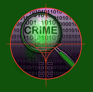 犯罪罪行系统放大镜电子邮件数字白领黑客互联网安全网络电脑图片