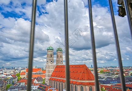 德国慕尼黑的景观历史性建筑正方形城市建筑学广场地标天线天空图片