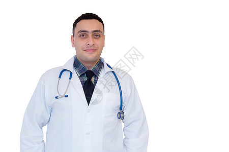 白色背景与男性医生隔离的肖像画药品牙医卫生保健医院儿科诊所男人外科护士图片