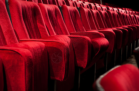 红戏椅喜剧民众场景文化座位礼堂展示椅子大厅天鹅绒图片