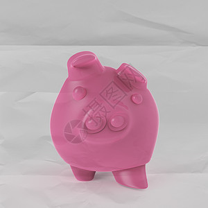 3D站立在猪肉银行上贴着纸条的智能投资退休货币储蓄安全兴趣领导者便利贴优胜者硬币财富图片