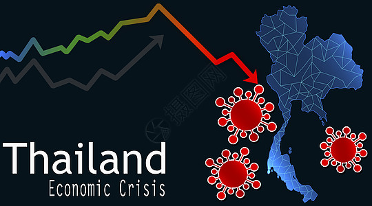 泰国因病毒引发经济危机图片
